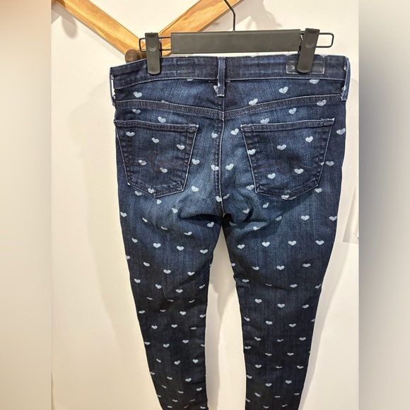 AG- HEART PATTERN STEVIE ANKLE SLIM STRAIGHT JEANS - Picture 10 of 11